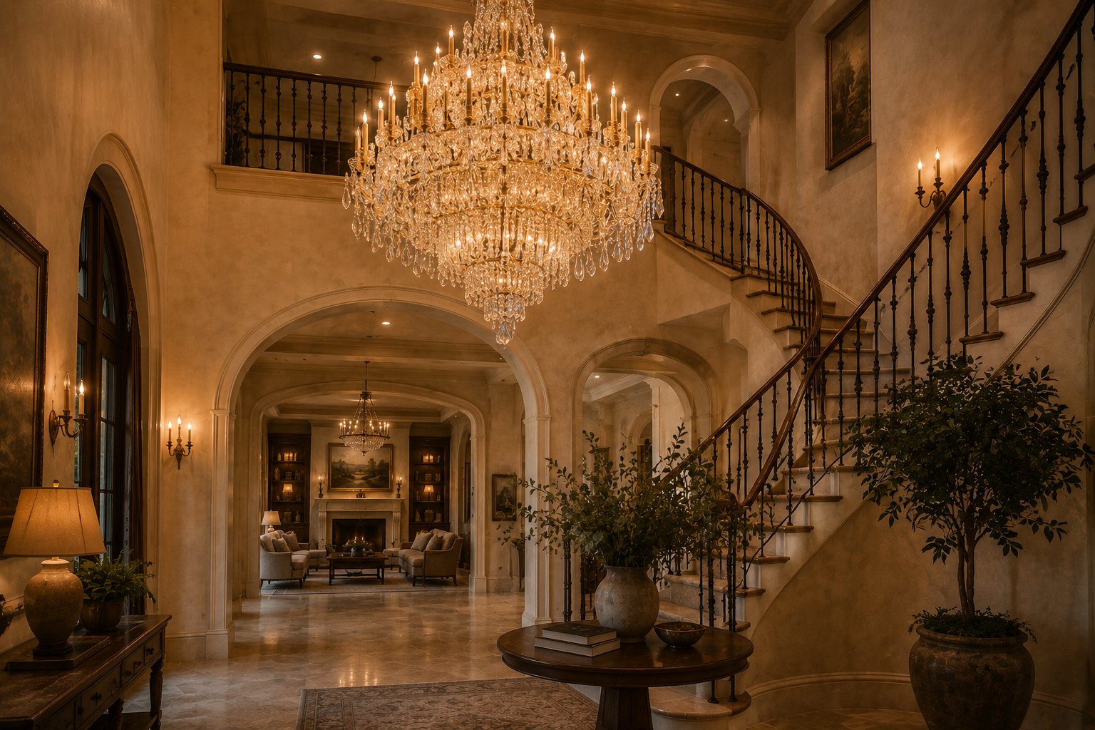 Chandelier Installation