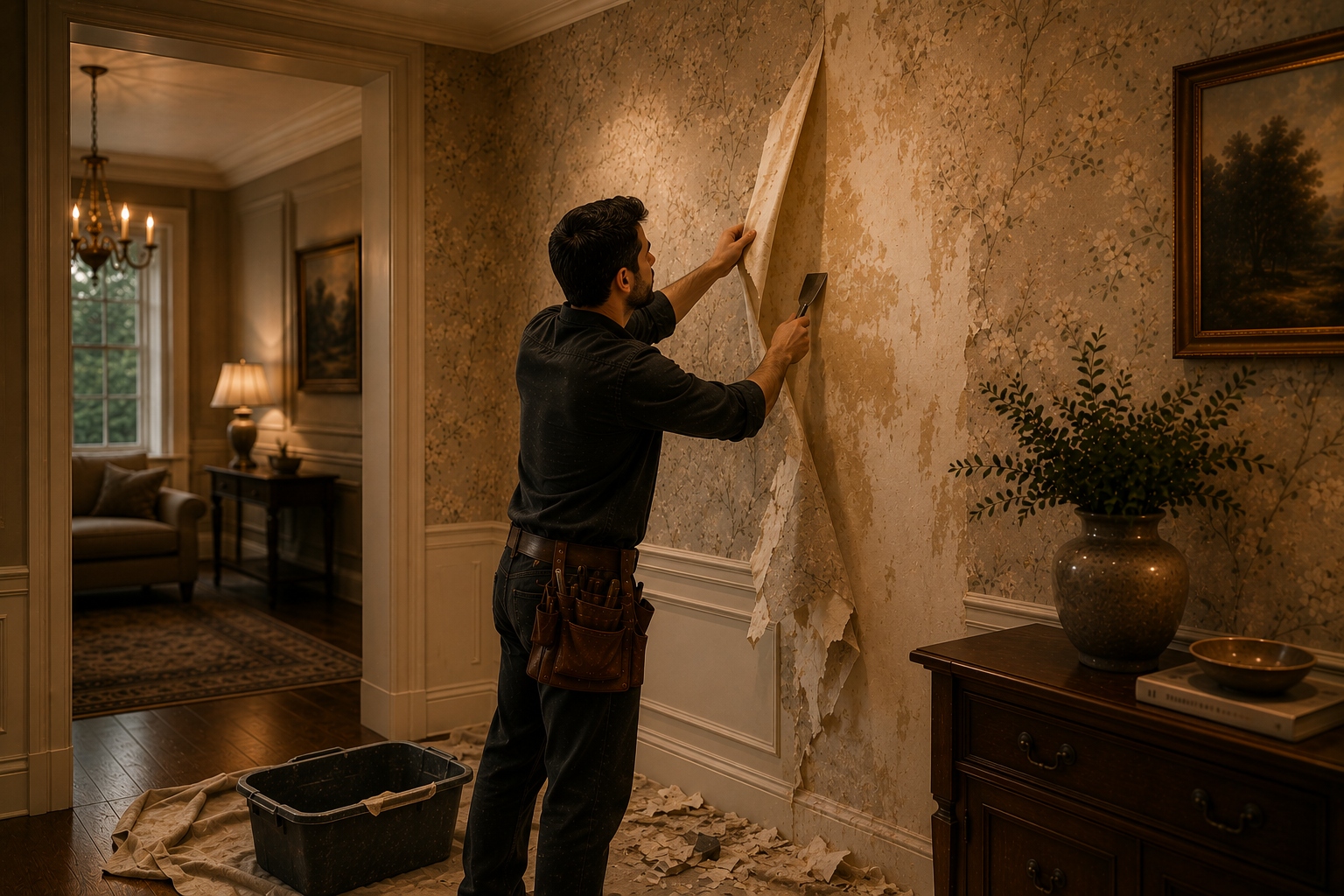 Wallpaper Removal & Wall Prep